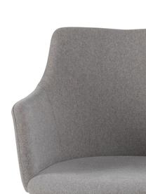 Židle s područkami ve skandinávském stylu Granada, 2 ks, Světle šedá