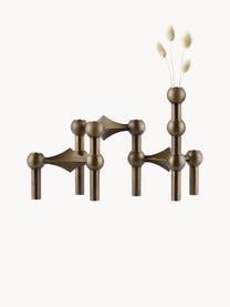 Set di 3 candelabri Stoff Nagel, Ottone spazzolato, Ottone opaco, (1 pezzo) Ø 10 x Alt. 7 cm