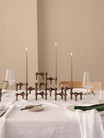 Set di 3 candelabri Stoff Nagel, Ottone spazzolato, Ottone opaco, (1 pezzo) Ø 10 x Alt. 7 cm