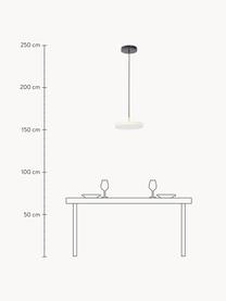 Dimbare LED hanglamp Asteria, Crèmewit, Ø 15 x H 6 cm