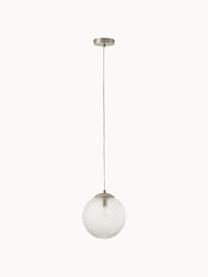 Petite suspension boule Lorna, Transparent, argenté, Ø 25 cm