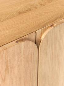Skříňka z dubového dřeva Cadi, Olejované dubové dřevo, Ø 160 cm, V 80 cm