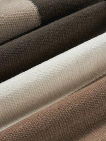 Housse de coussin 50x50 motif abstrait Aylin, 85 % laine, 15 % coton, Tons bruns, larg. 50 x long. 50 cm