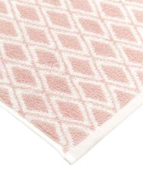 Toalla estampada doble cara Ava, Rosa, blanco crema, Toalla manos, An 50 x L 100 cm, 2 uds.