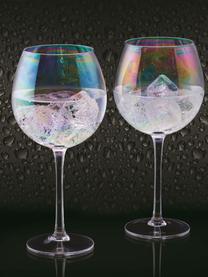 Copas de vino Iridescent , 2 uds., Vidrio, Transparente, Ø 9 x Al 22 cm