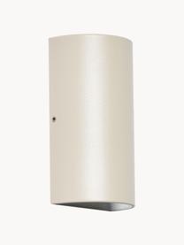 Outdoor wandlamp Rold, Lamp: metaal, gecoat, Diffuser: glas, Beige, Ø 9 x H 16 cm