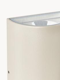 Outdoor wandlamp Rold, Lamp: metaal, gecoat, Diffuser: glas, Beige, Ø 9 x H 16 cm