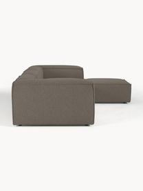 Narożna sofa modułowa Bouclé XL Lennon, Tapicerka: Bouclé (100% poliester) D, Stelaż: lite drewno sosnowe, skle, Nogi: tworzywo sztuczne Ten pro, Greige Bouclé, S 329 x G 269 cm, lewostronna