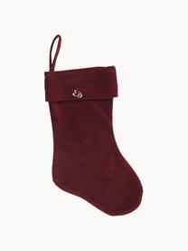 Chaussette de Saint-Nicolas Mistle, Coton, Rouge rouille, larg. 23 x haut. 39 cm