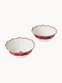 Service de table en porcelaine Delight, 2 personnes (6 élém.), Porcelaine Premium, Blanc, vert, rouge, 2 personnes (6 élém.)