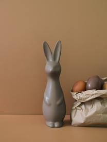 Décoration de Pâques en forme de lapin Swedish, haut. 27 cm, Céramique, Taupe, mat, Ø 8 x haut. 27 cm