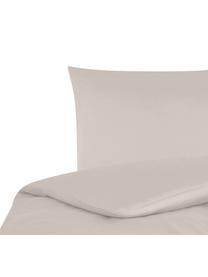 Housse de couette en satin de coton Comfort, Taupe, larg. 240 x long. 220 cm