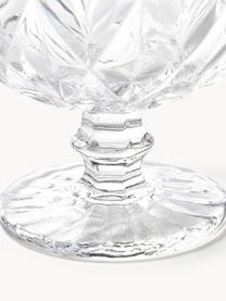 Koktejlové misky se strukturovaným vzorem Colorado, 4 ks, Sklo, Transparentní, Ø 12 cm, V 10 cm, 260 ml