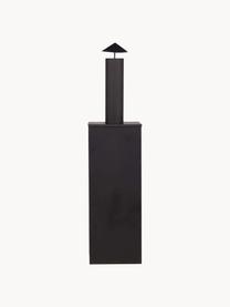 Chimenea de jardín Alo, Acero recubierto, Negro, An 45 x Al 199 cm