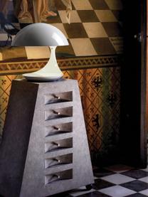 Tischlampe Cobra mit drehbarem Lampenschirm, Kunststoff, lackiert, Weiß, Ø 40 x H 40 cm