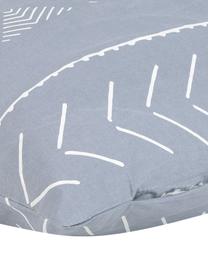 Poszewka na poduszkę z bawełny z efektem sprania Kohana, 2 szt., Szary, ecru, S 40 x D 80 cm