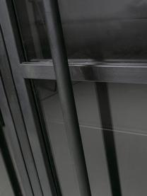 Metalen vitrinekast Exhibit, Mat zwart, Ø 99 x H 170 cm