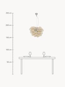 Hanglamp met glazen bollen Gross, Beige, Ø 50 x H 45 cm