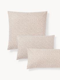 Kussenhoes Vilho met patroon van katoen, Weeftechniek: renforcé Draaddichtheid 1, Beige, B 60 x L 70 cm