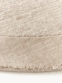 Runder Kurzflor-Teppich Kari, 100 % Polyester, GRS-zertifiziert, Beigetöne, Ø 150 cm (Grösse M)
