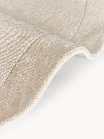 Tapis rond à poils ras Kari, 100 % polyester, certifié GRS, Tons beiges, Ø 150 cm (taille M)