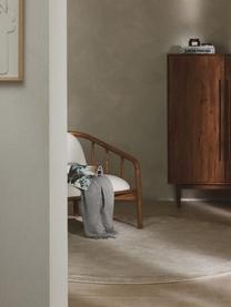Kulatý koberec s nízkým vlasem Kari, 100 % polyester, certifikace GRS, Odstíny béžové, Ø 150 cm (velikost M)