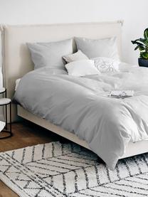 Baumwollsatin-Bettdeckenbezug Comfort in Hellgrau, Webart: Satin, leicht glänzend Fa, Hellgrau, B 200 x L 210 cm
