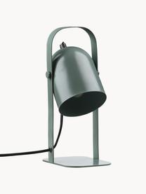 Lámpara de mesa orientable Nesvik, Lámpara: hierro recubierto, Cable: cubierto en tela, Verde salvia, An 11 x Al 29 cm
