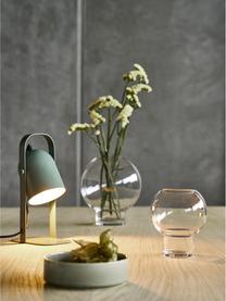 Lampada da tavolo orientabile Nesvik, Lampada: ferro rivestito, Verde salvia, Larg. 11 x Alt. 29 cm