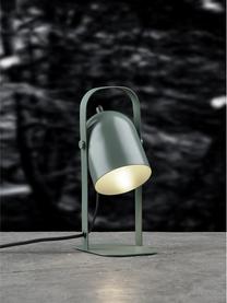 Verstelbare tafellamp Nesvik, Lamp: bekleed ijzer, Saliegroen, B 11 x H 29 cm