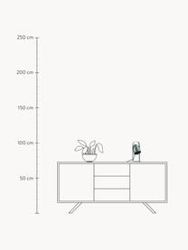 Verstelbare tafellamp Nesvik, Lamp: bekleed ijzer, Saliegroen, B 11 x H 29 cm