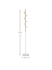 Appendiabiti Esteban, Legno di bambù, metallo, Marrone, bianco, Alt. 176 x Larg. 26 cm