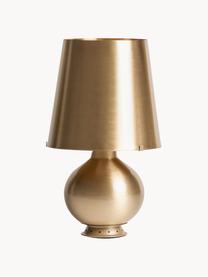 Lampada da tavolo piccola in ottone fatta a mano Fontana, Paralume: ottone, Struttura: ottone, metallo rivestito, Dorato, Ø 20 x Alt. 34 cm