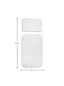 Set de colchones Junior Classic, 2 pzas., Funda: algodón, Blanco, An 70 x L 113 cm
