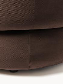 Canapé 3 places Alba, Tissu brun foncé, larg. 235 x prof. 114 cm, dossier à gauche