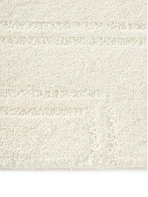 Tapis laine blanc crème tufté main Alan, Blanc crème, larg. 80 x long. 150 cm (taille XS)