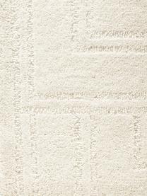 Tappeto in lana color bianco crema taftato a mano Alan, Retro: 100% cotone Nel caso dei , Bianco crema, Larg. 80 x Lung. 150 cm (taglia XS)