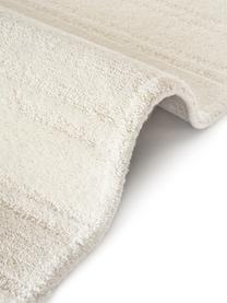Alfombra artesanal de lana Alan, Parte superior: 100% lana, Reverso: 100% algodón Las alfombra, Blanco crema, An 80 x L 150 cm (Tamaño XS)