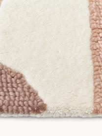 Ručne tuftovaný vlnený koberec s reliéfnou štruktúrou Corin, Béžová, Š 160 x D 230 cm (veľkosť M)