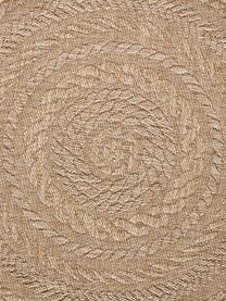 Runder In- & Outdoor-Teppich Almendro in Jute-Optik, 100 % Polypropylen, Beige, Ø 160 cm (Größe L)