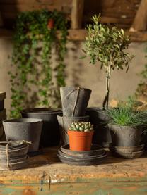 Kleine plantenpottenset Laura 3-delig, Terracotta, Grijs, Set met verschillende formaten