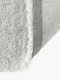 Tappeto morbido a pelo lungo Leighton, Retro: 70% poliestere, 30% coton, Grigio chiaro, Larg. 200 x Lung. 300 cm (taglia L)