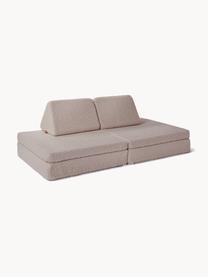 Modulares Kinder-Spielsofa Mila aus Teddy, handgefertigt, Bezug: Teddy (100 % Polyester) D, Teddy Nougat, B 168 x T 84 cm