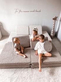 Modulares Kinder-Spielsofa Mila aus Teddy, handgefertigt, Bezug: Teddy (100 % Polyester) D, Teddy Nougat, B 168 x T 84 cm