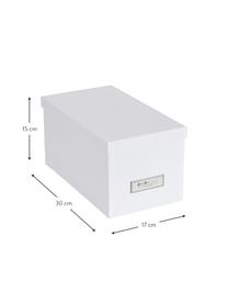 Úložné boxy Silvia, 2 ks, Bílá, Š 17 cm, V 15 cm