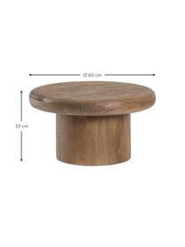 Kulatý konferenční stolek z mangového dřeva Lopez, různé velikosti, Mangové dřevo, Mangové dřevo, Ø 60 cm