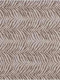 Plaid Greta mit Tiger-Muster, 50% Baumwolle, 50% Acryl, Taupe, Gebrochenes Weiss, 140 x 180 cm