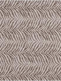 Plaid Greta met tijger patroon, 50% katoen, 50% acryl, Taupe, gebroken wit, 140 x 180 cm