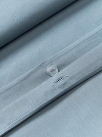 Housse de couette en percale de coton Elsie, Gris-bleu, larg. 200 x long. 200 cm
