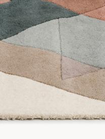 Tappeto di design in lana taftato a mano Freya, Retro: 100% cotone Nel caso dei , Multicolore, Larg. 140 x Lung. 200 cm (taglia S)
